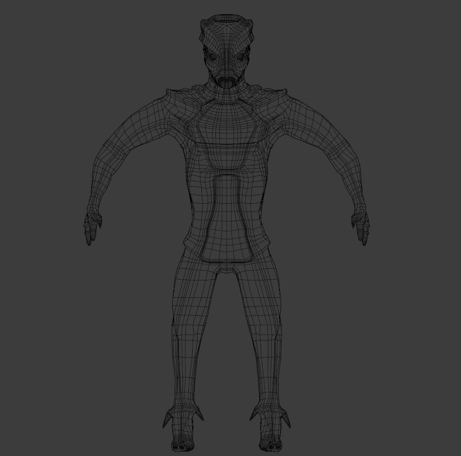 Sci-Fi Creature No X11 Low-poly 3D model_10