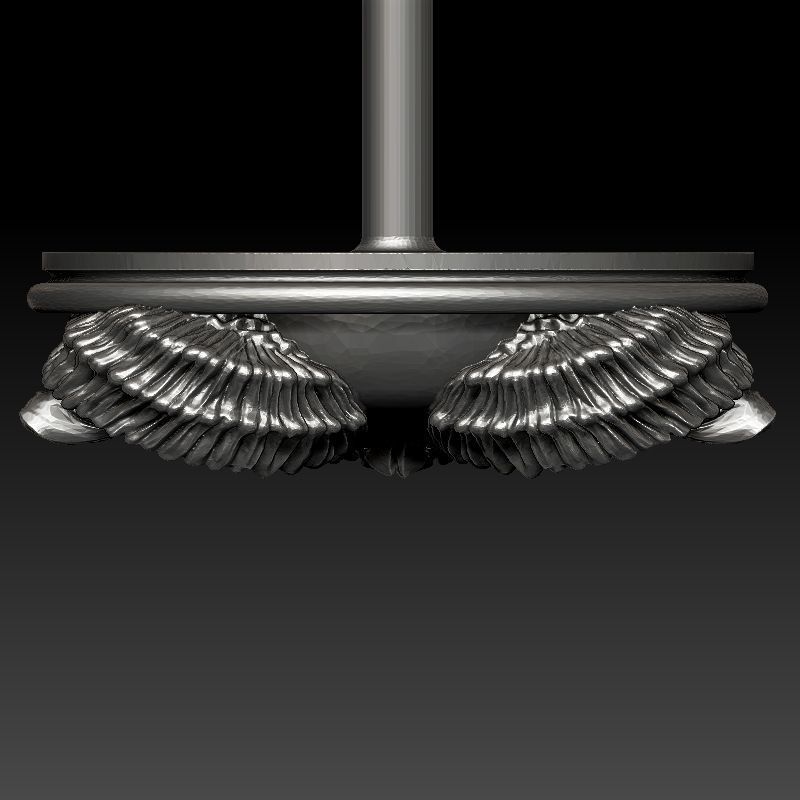 skull earrings studs 3D print model_24