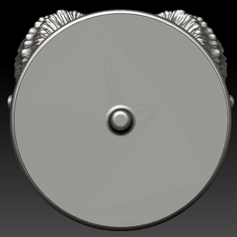 skull earrings studs 3D print model_5