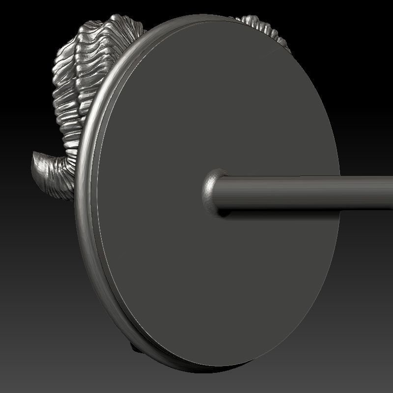 skull earrings studs 3D print model_4