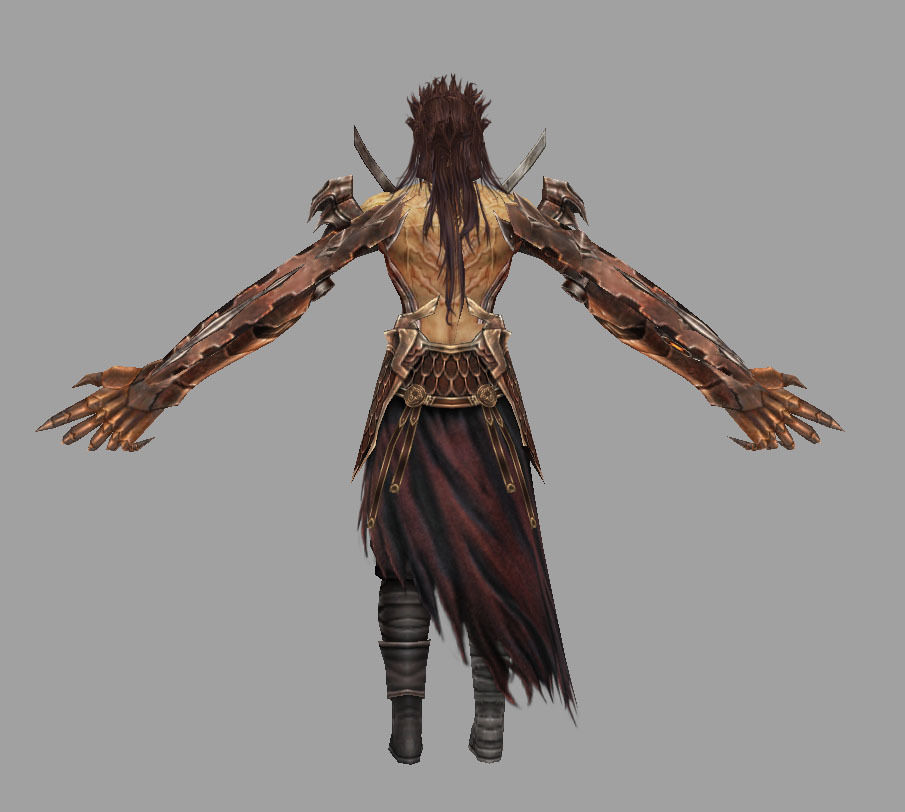 Iron arm Low-poly 3D model_3