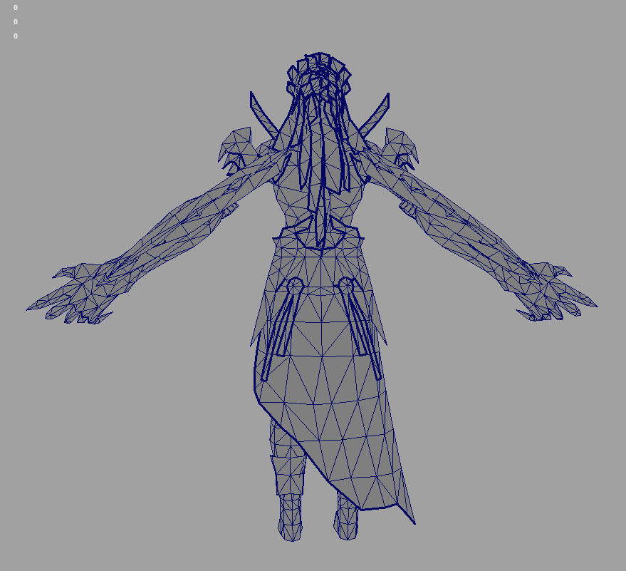 Iron arm Low-poly 3D model_8