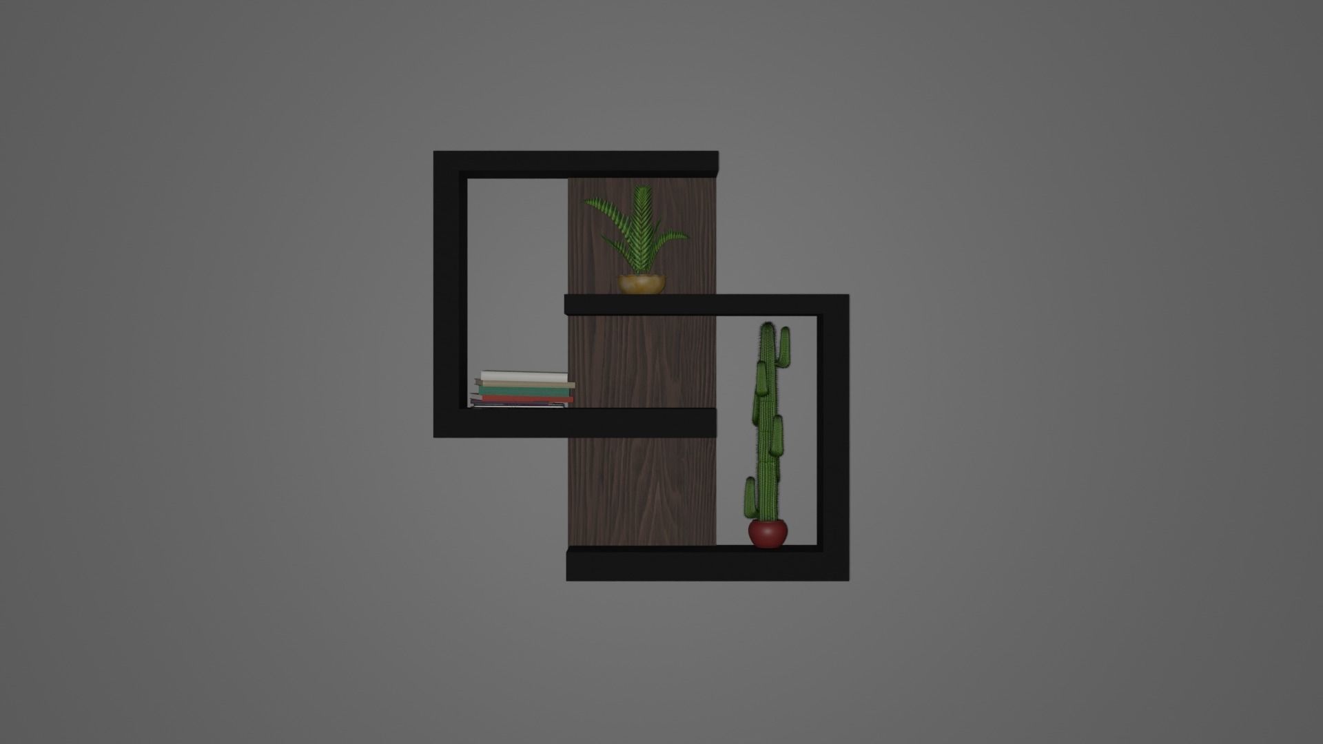 shelf shelve 3D model_1