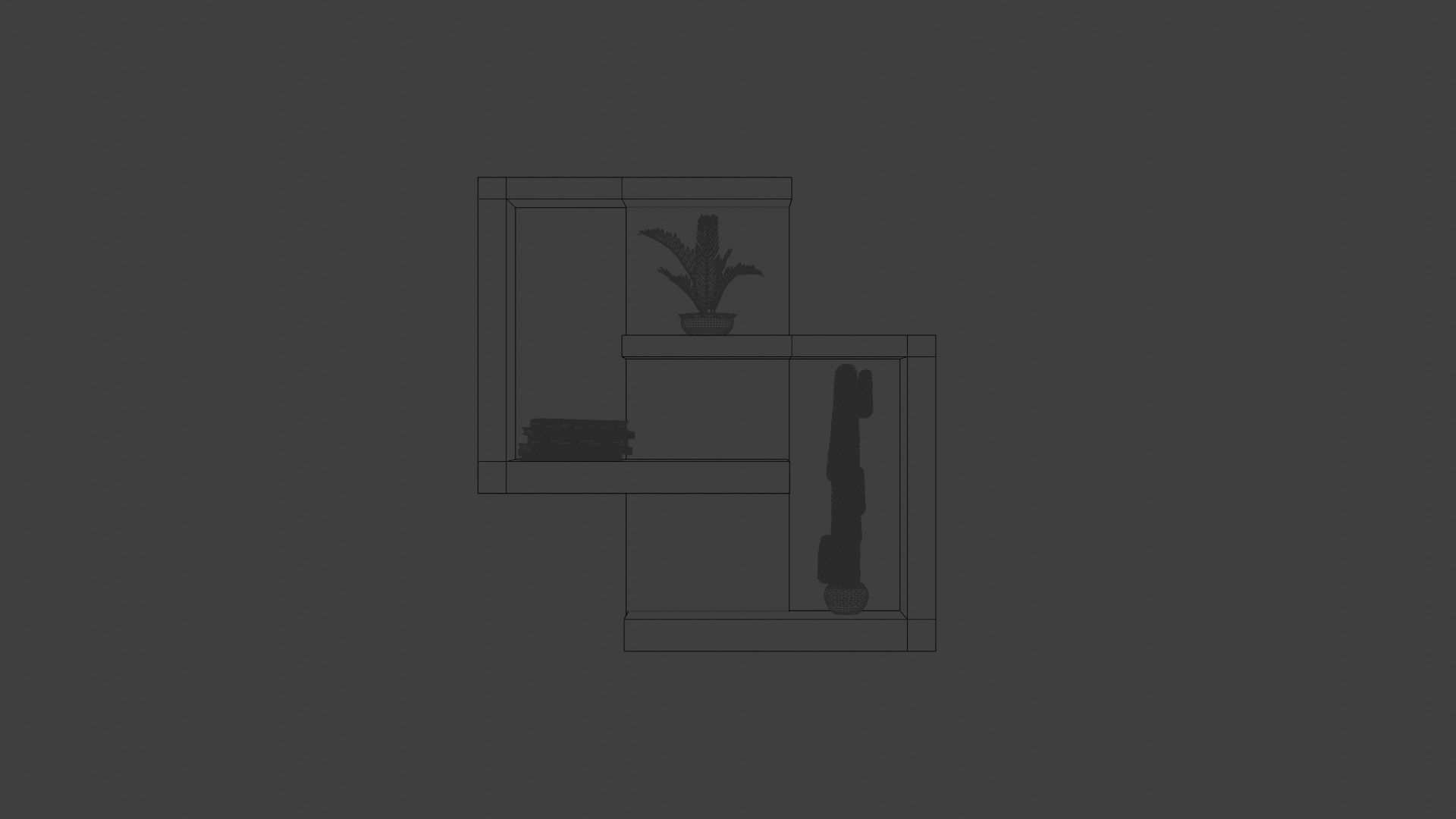 shelf shelve 3D model_13