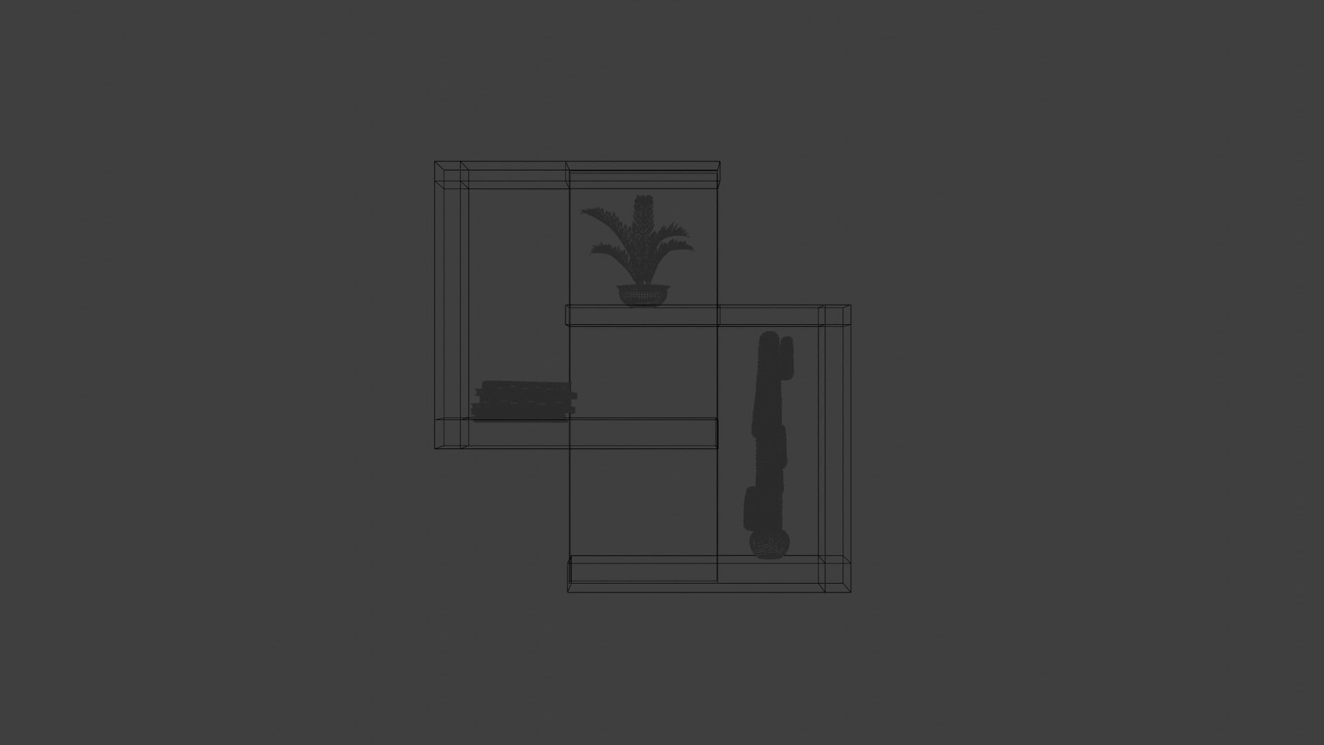 shelf shelve 3D model_9