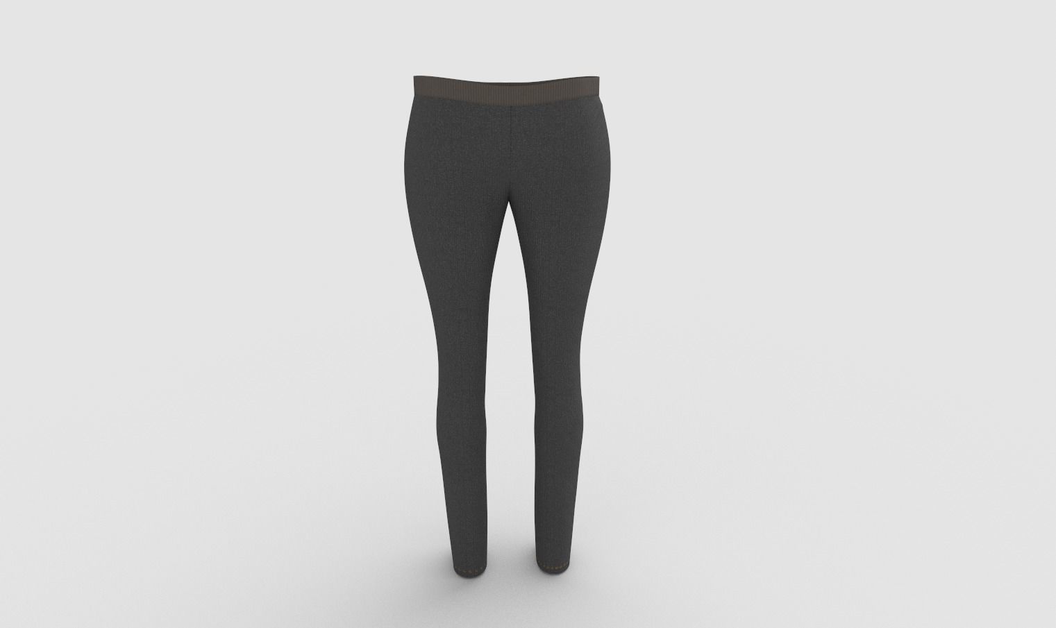 Girls casual Pant Low-poly 3D model_2