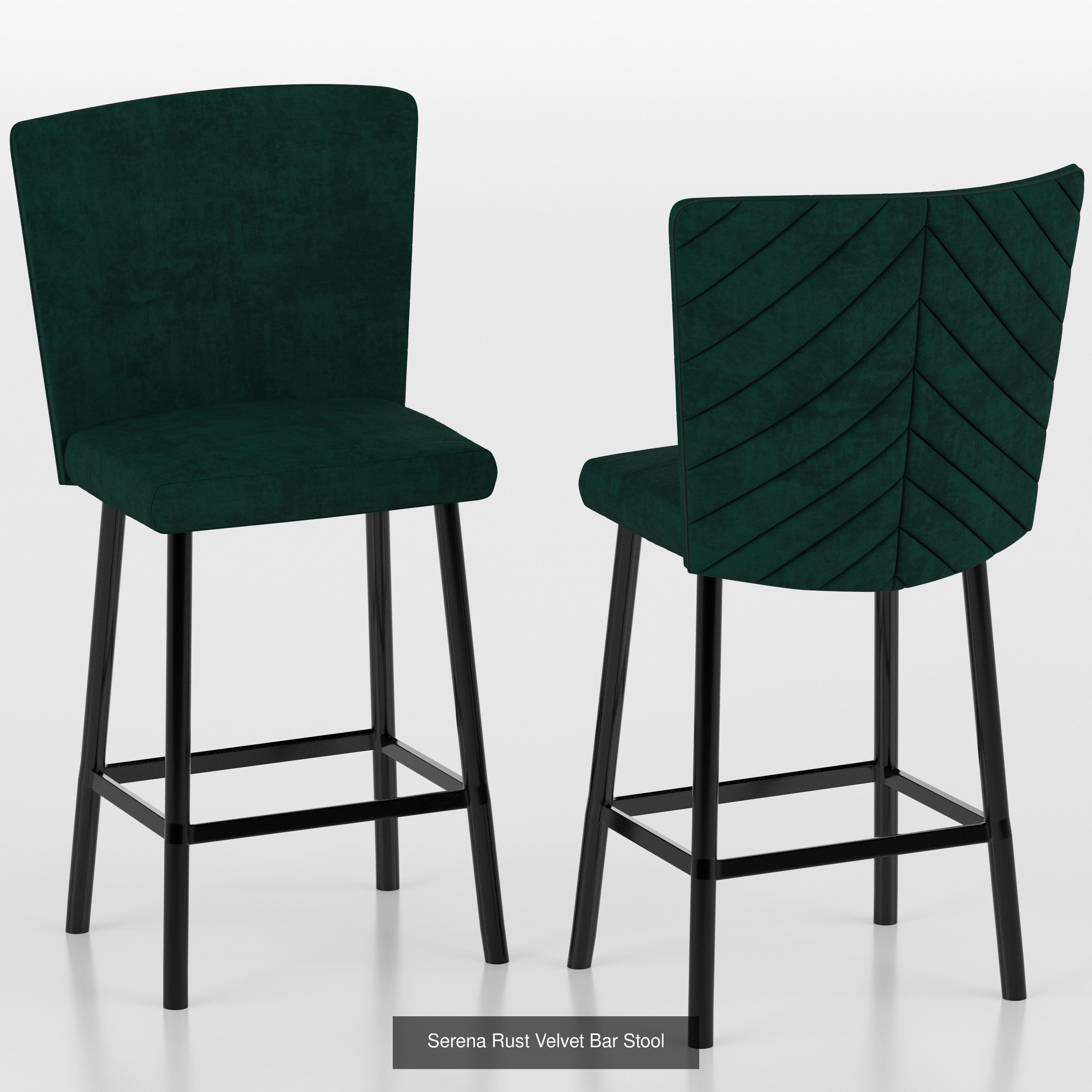 Chairs lounge chair with metal legs 3D Model Collection_2
