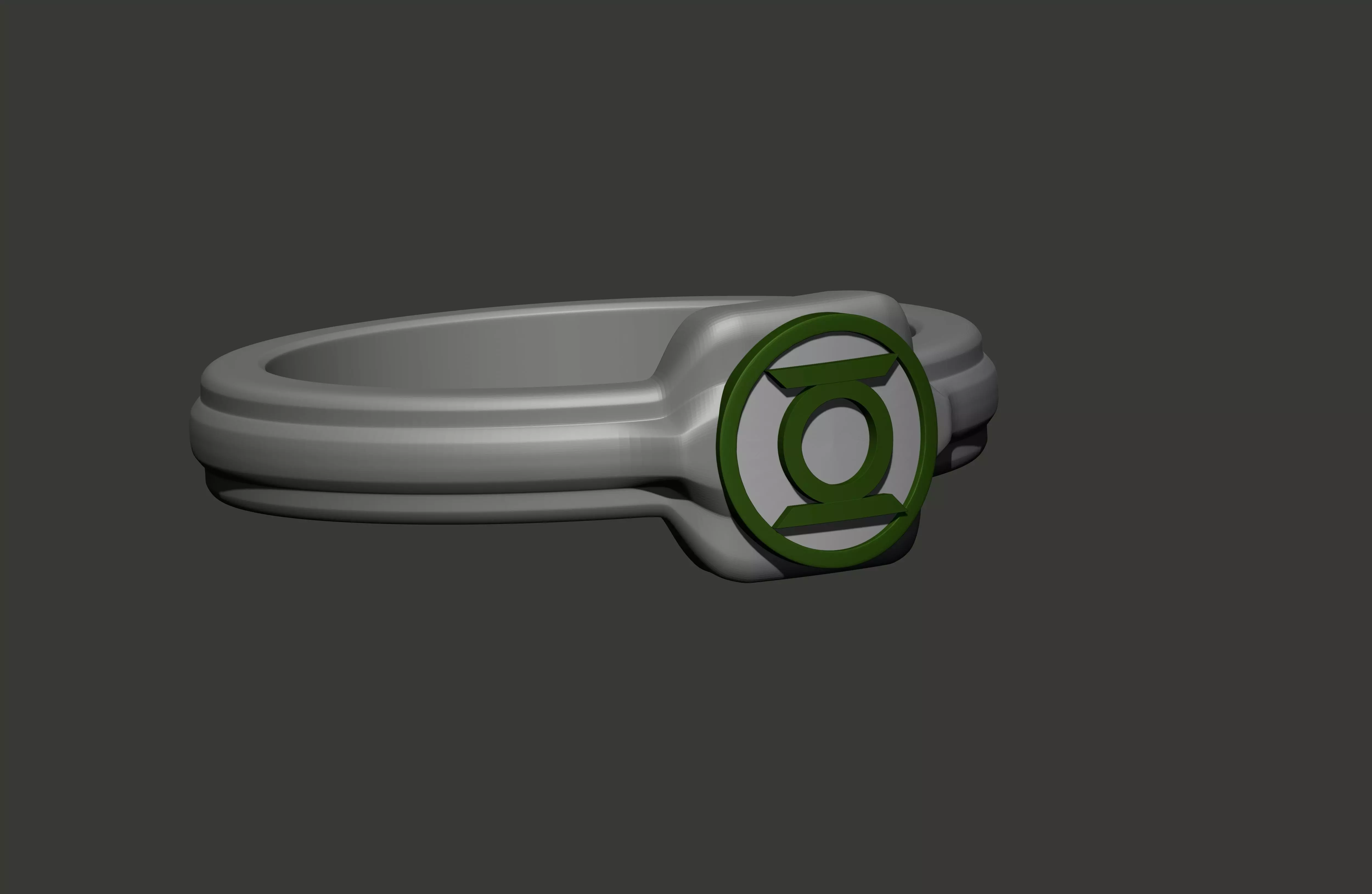 Green Lantern Ring 3D print model_0
