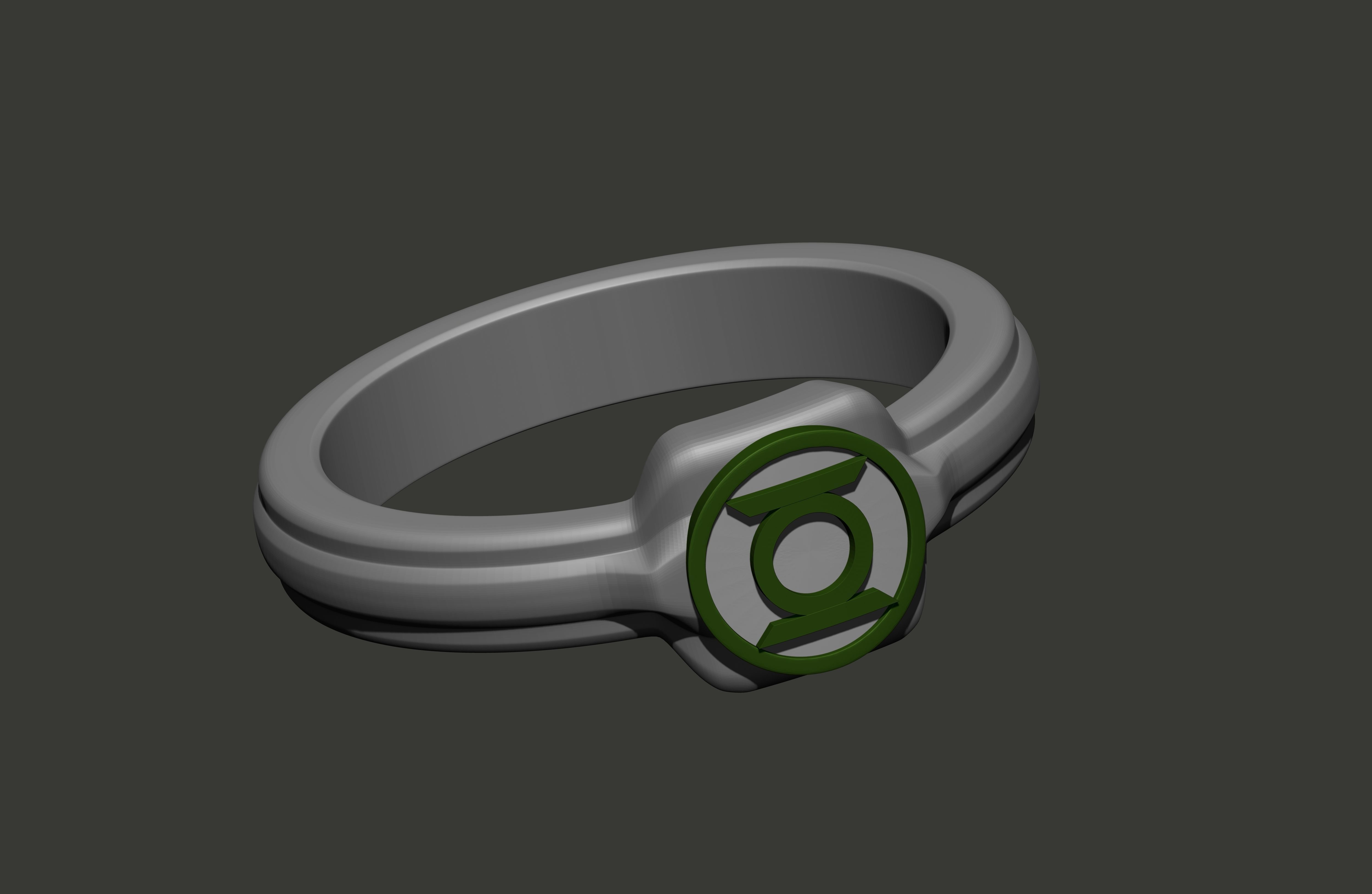 Green Lantern Ring 3D print model_4