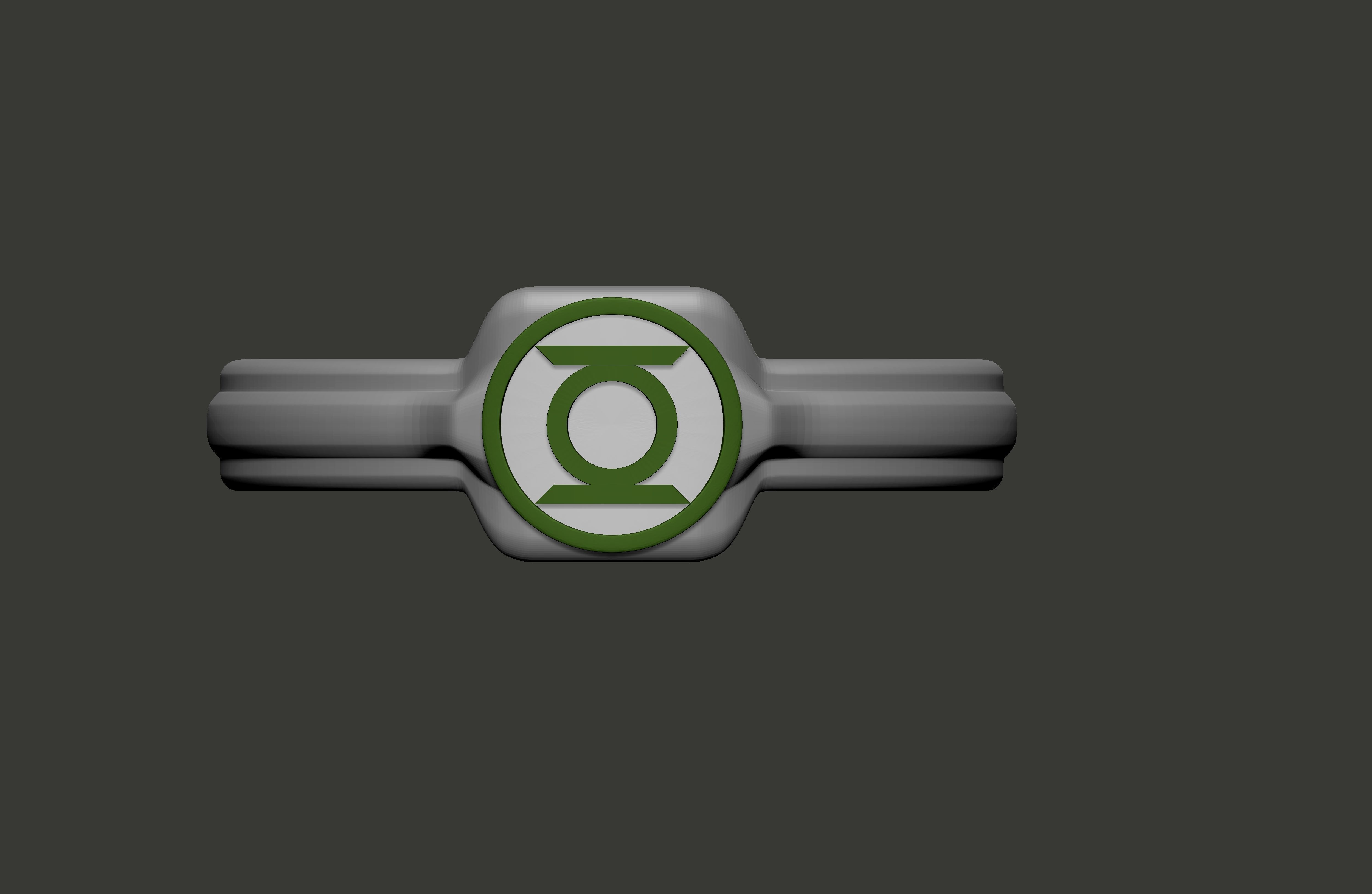 Green Lantern Ring 3D print model_1