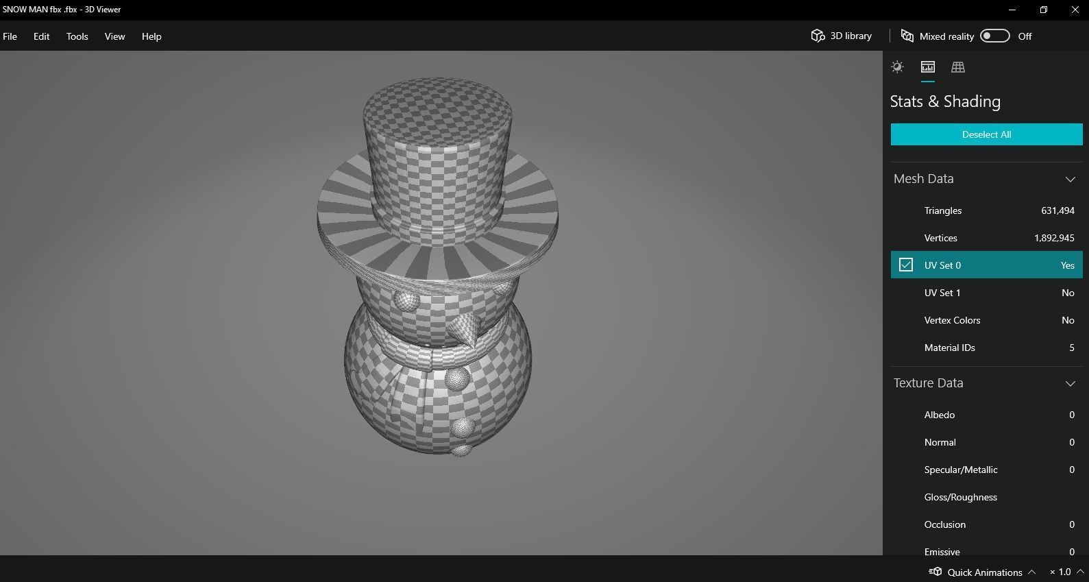 snow man christmas deco 3D print model_9