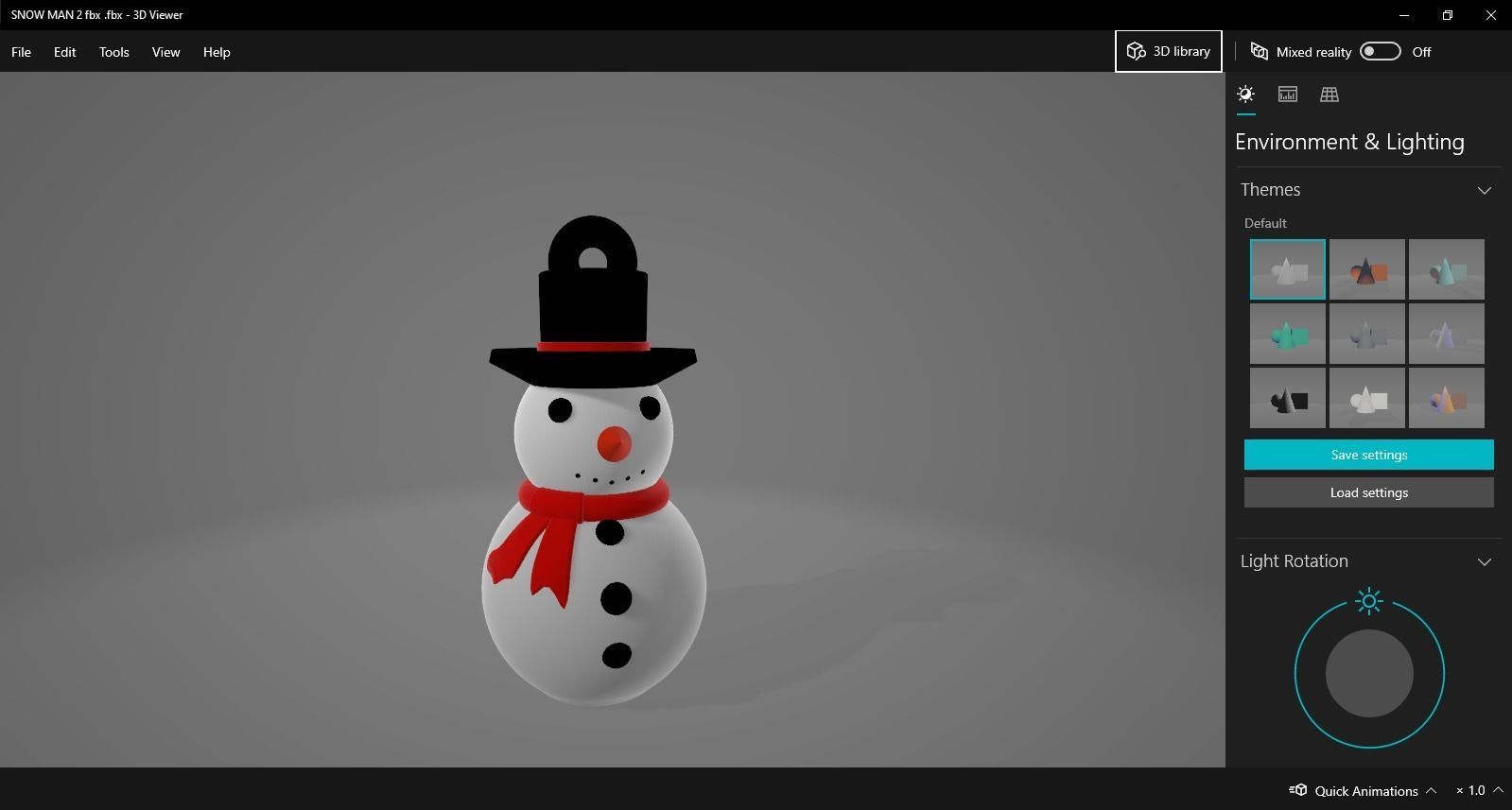 snow man christmas deco 3D print model_7