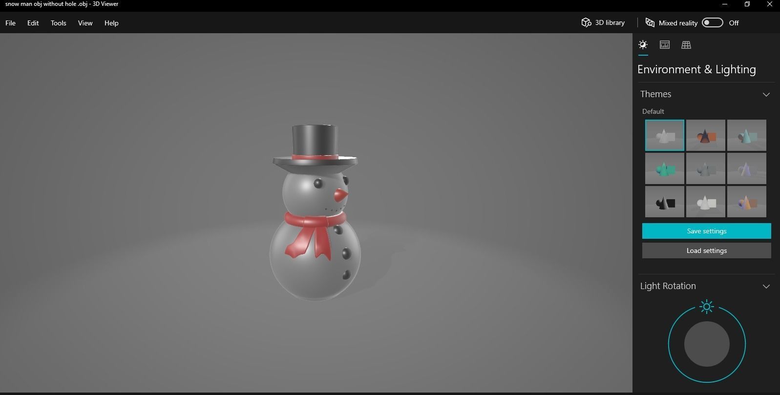 snow man christmas deco 3D print model_16
