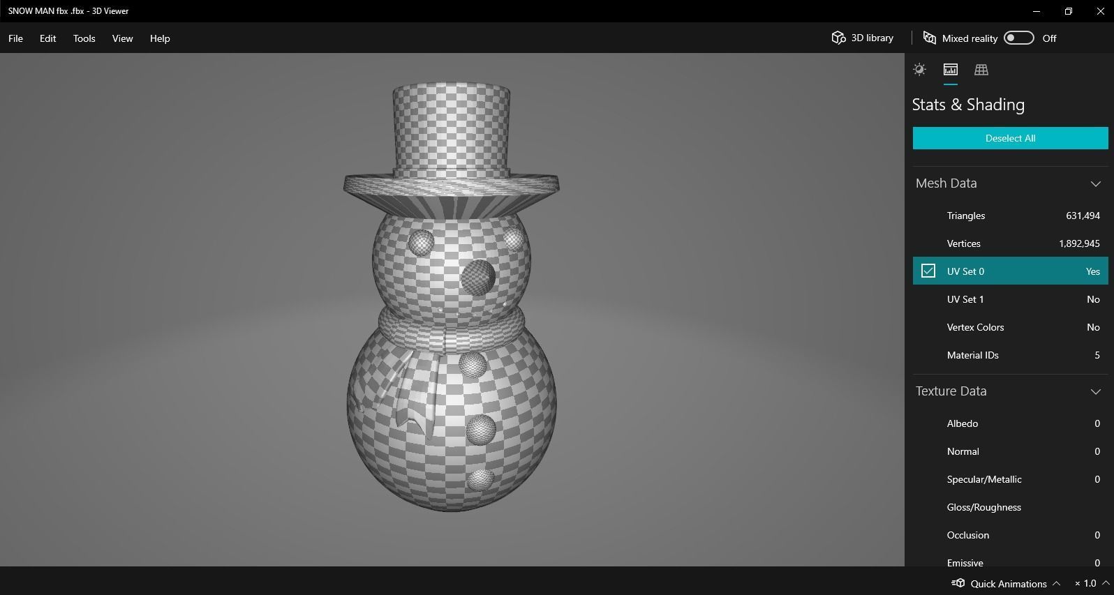 snow man christmas deco 3D print model_8