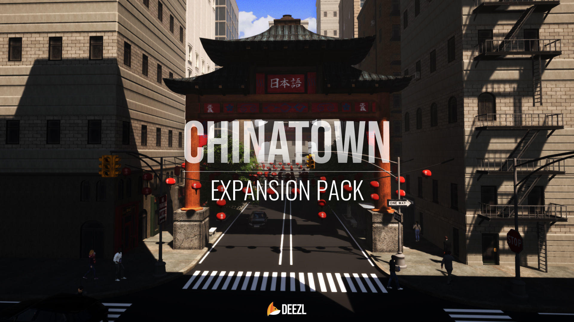 Chinatown Expansion Pack Low-poly 3D model_3