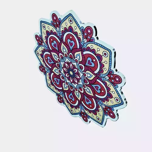 coaster mandala sticker