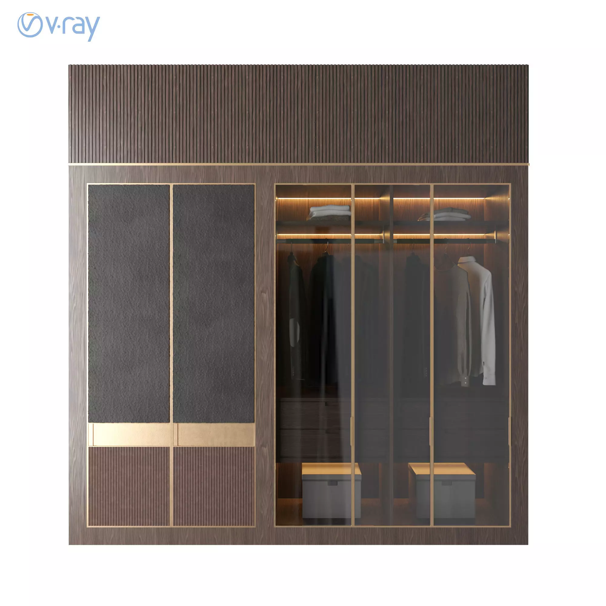 LUXURY - Wardrobe 01 3D model