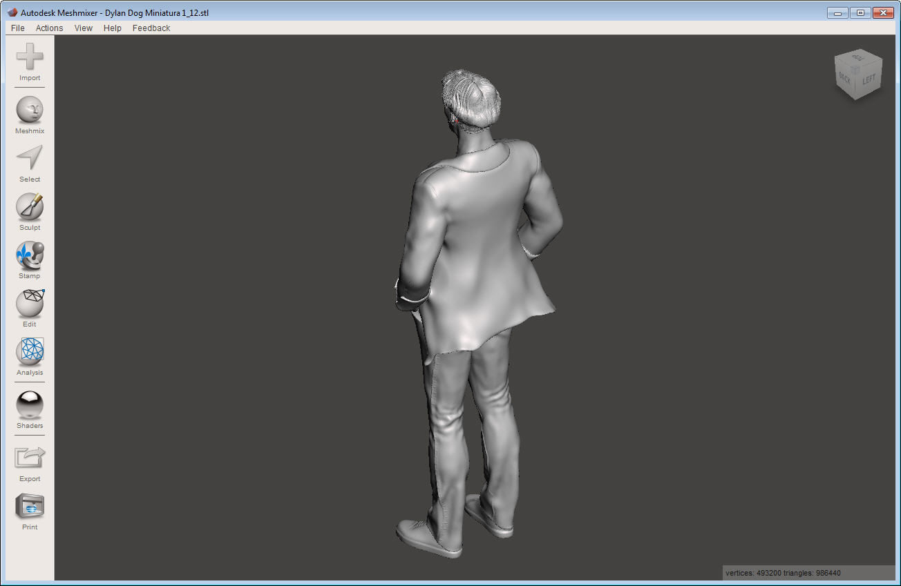 Dylan Dog Fan Art Miniature 3D print model_3