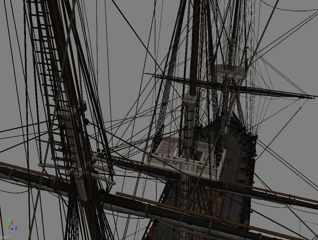 USS Constitution 3D model_15