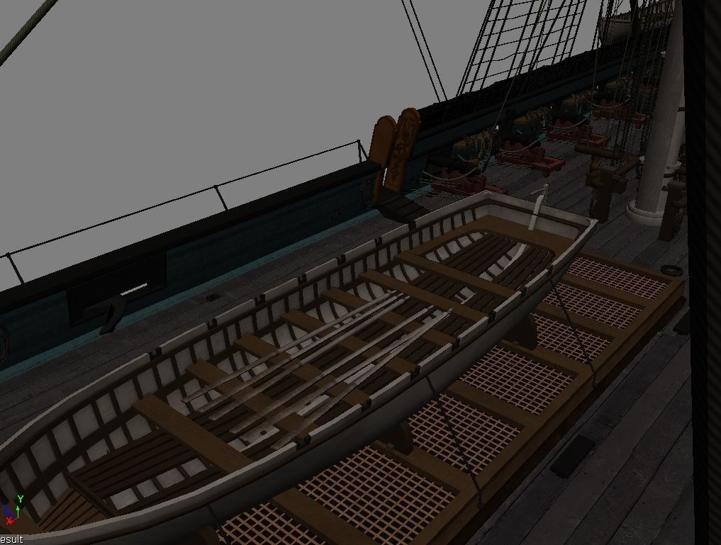USS Constitution 3D model_11