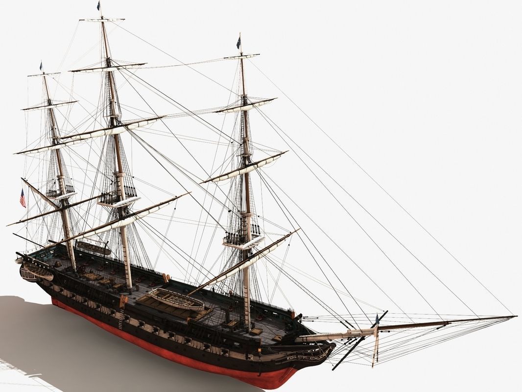 USS Constitution 3D model_1