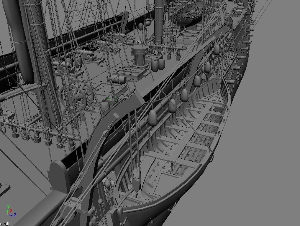 USS Constitution 3D model_21