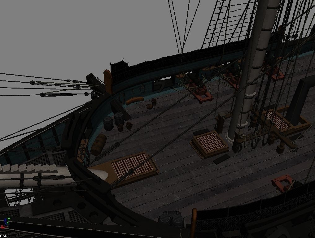 USS Constitution 3D model_12