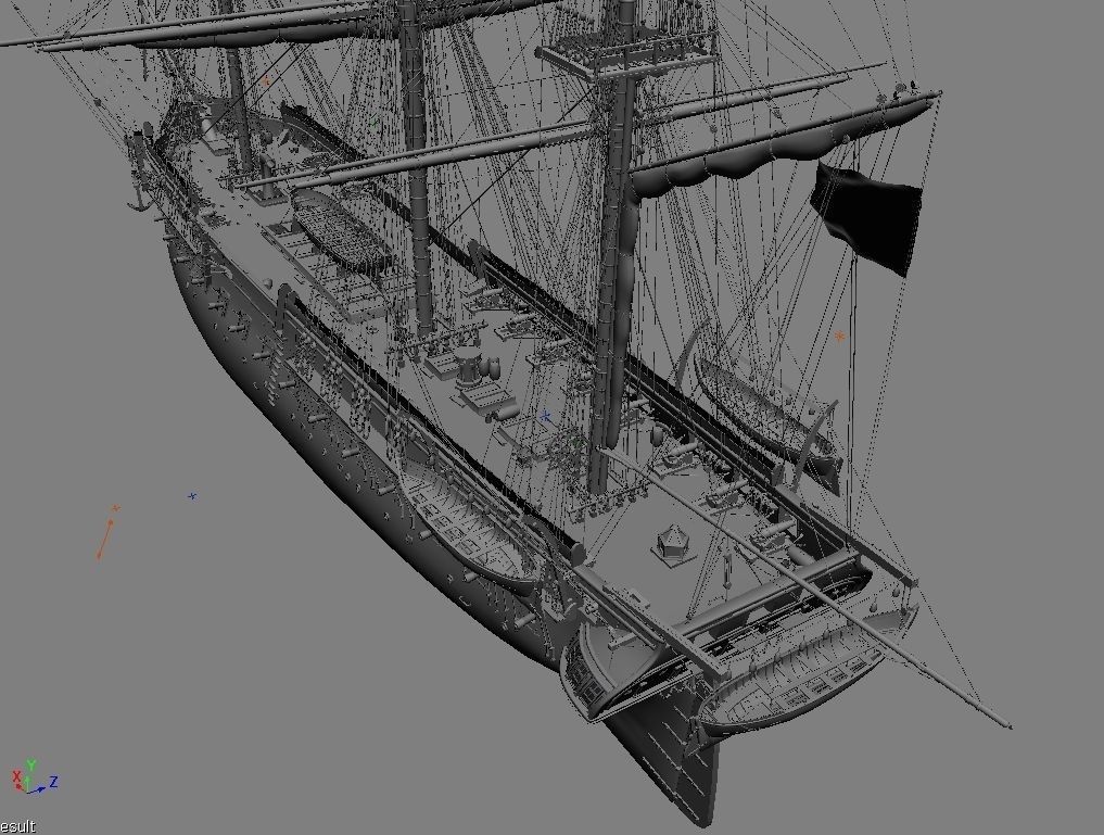 USS Constitution 3D model_20