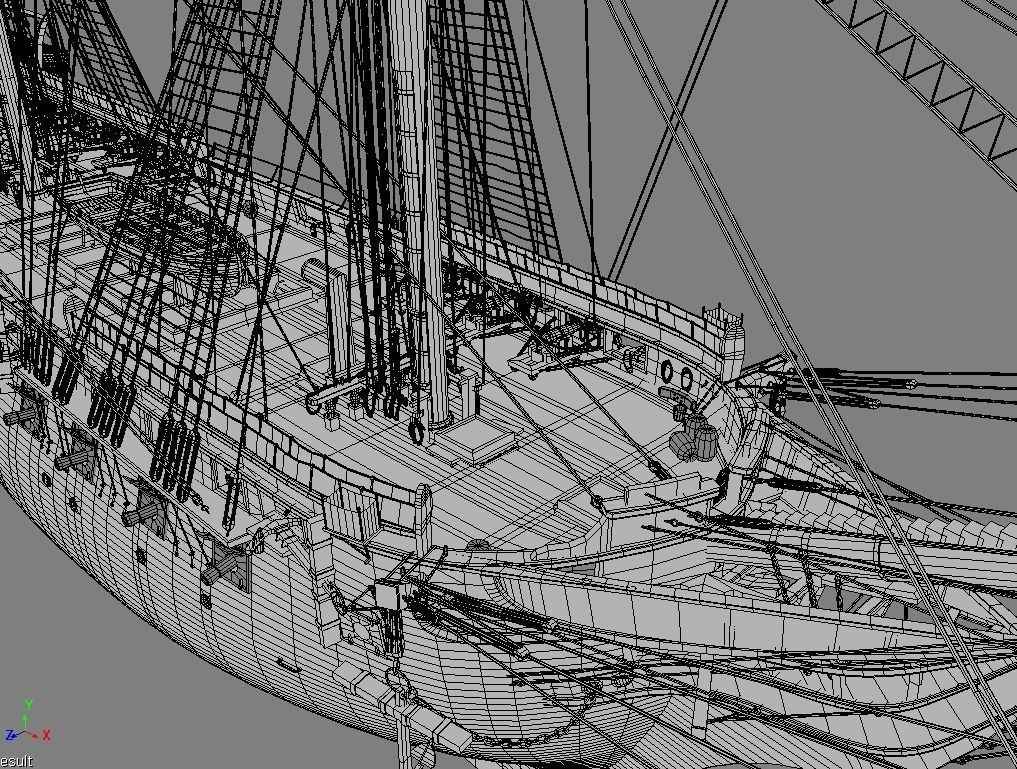 USS Constitution 3D model_17