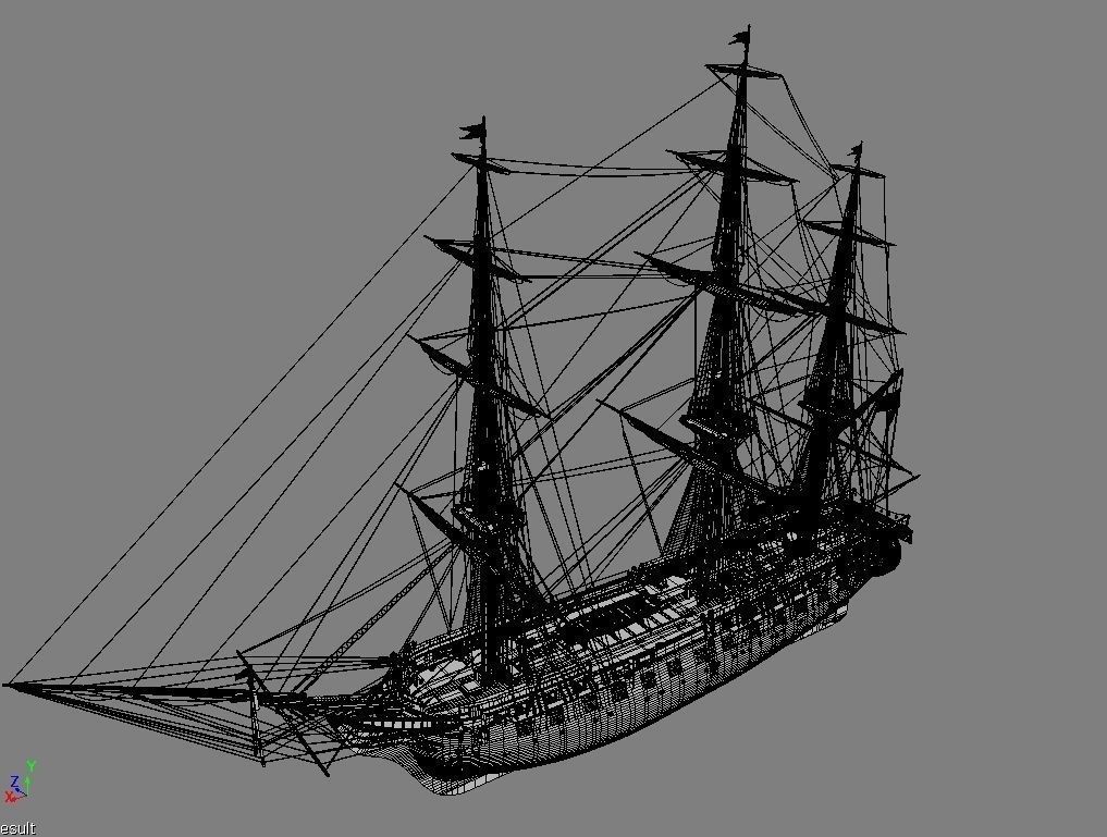 USS Constitution 3D model_18