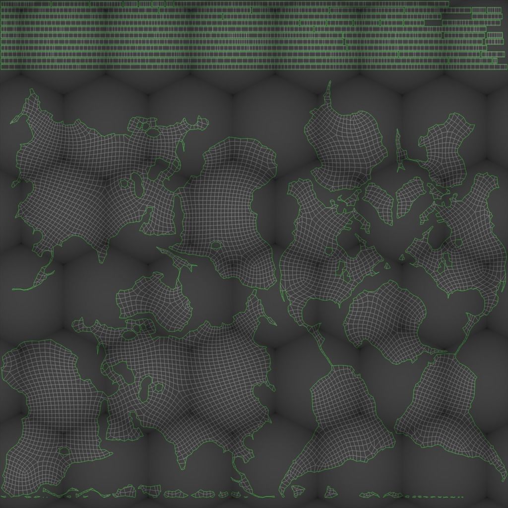 Sci-fi planet earth Low-poly 3D model_14