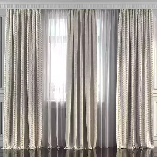 Curtain Set 252 3D model
