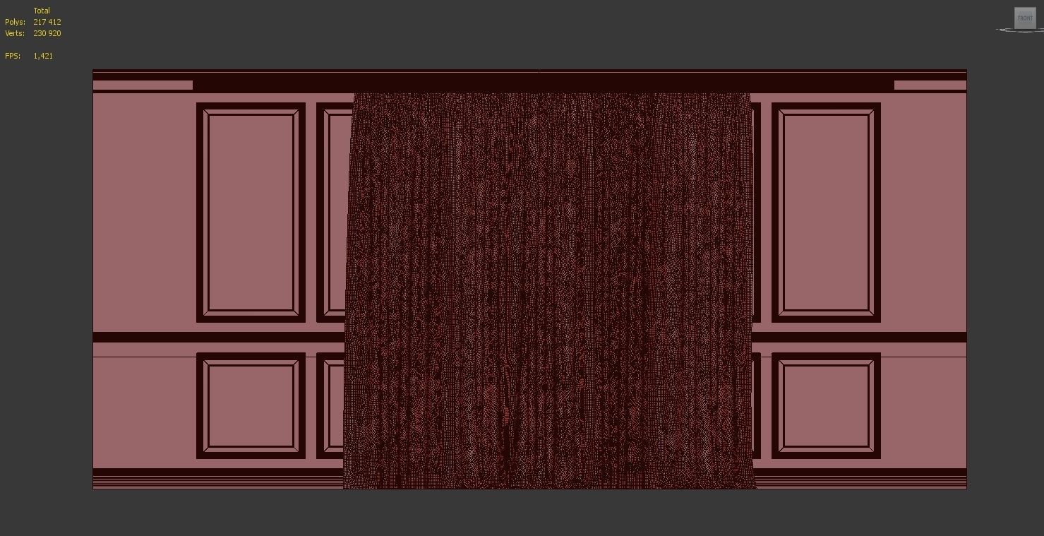Curtain Set 253 3D model_4