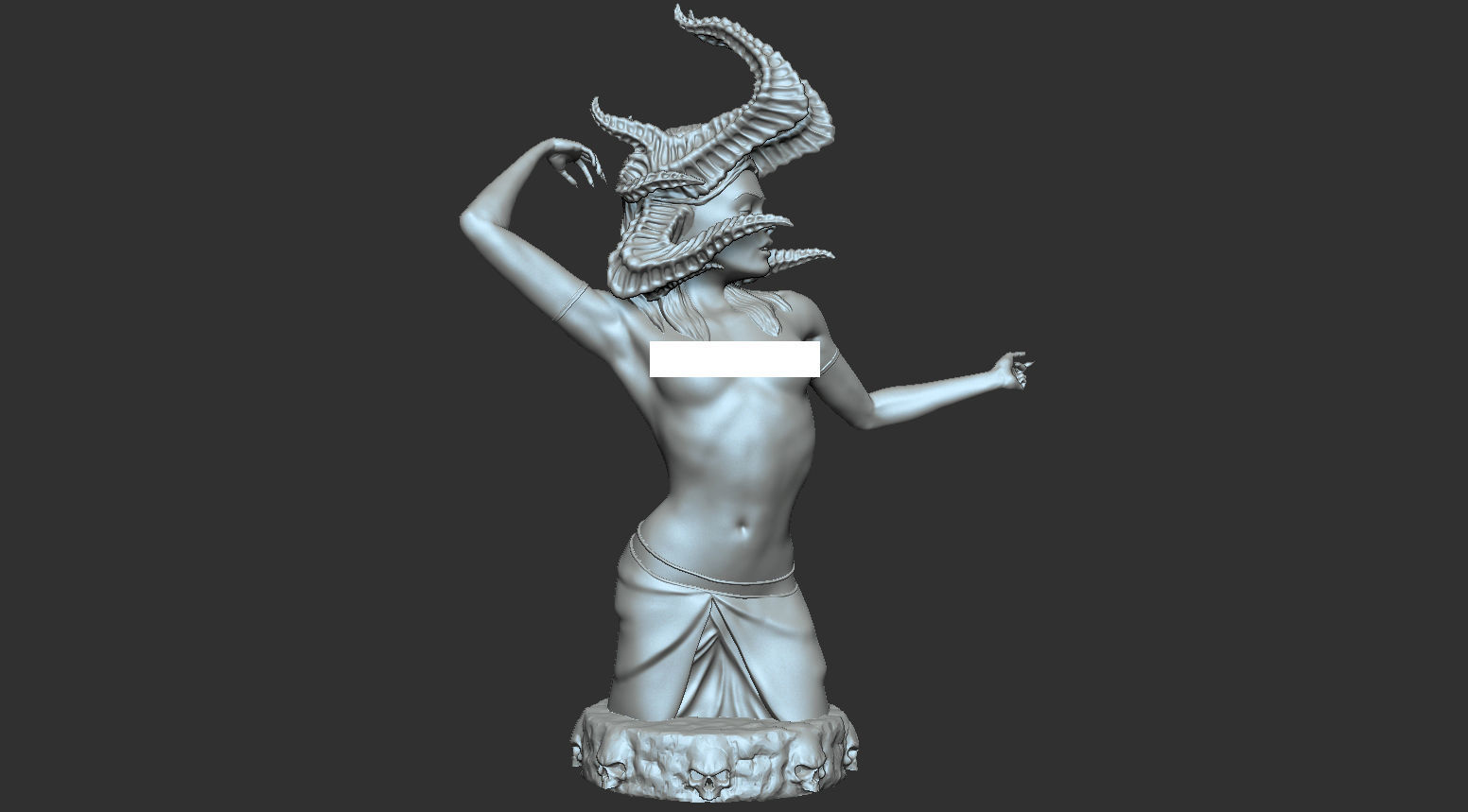 Succubus Statue - 3D printing 3D print model_4