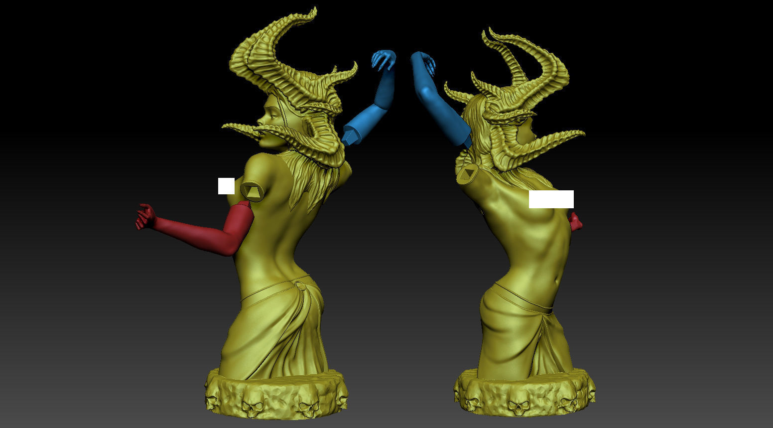 Succubus Statue - 3D printing 3D print model_5