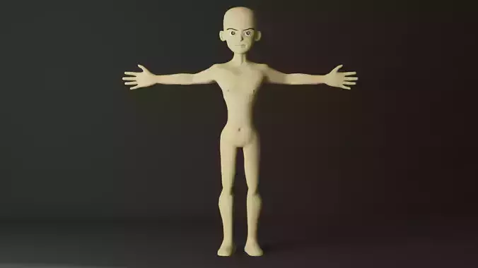 stylized character base mesh 