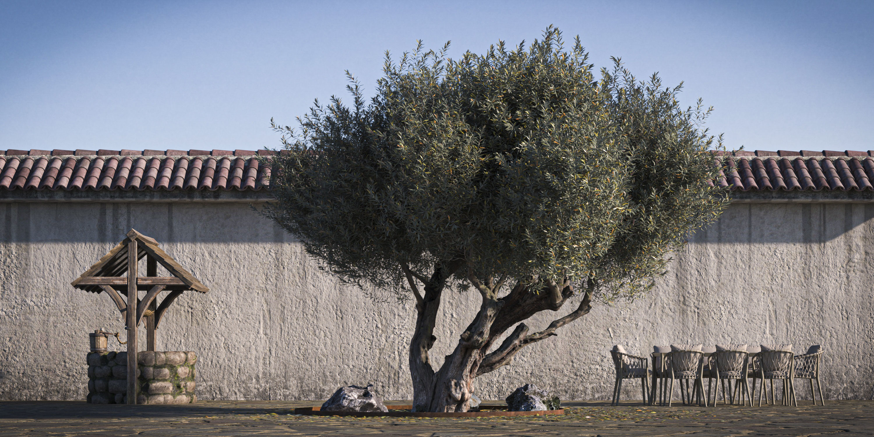 Olive Tree 01 RETOPO 3D model_2