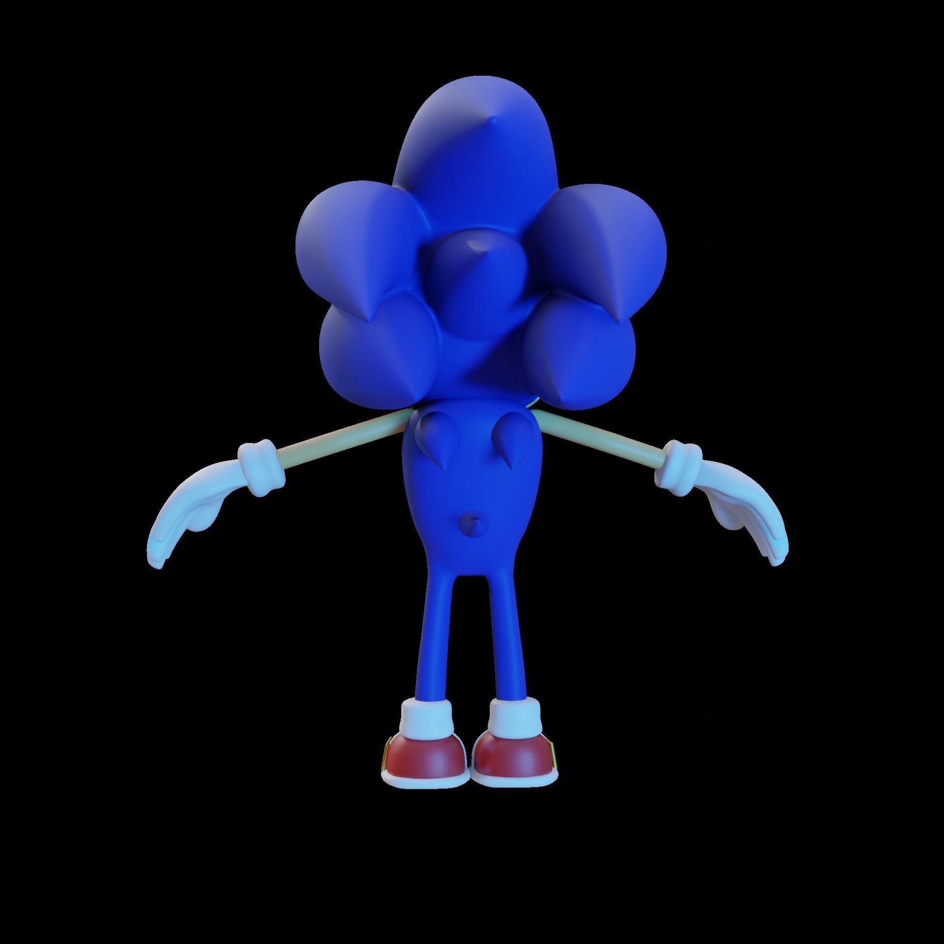 Sonic the Hedgehog 3D model_5