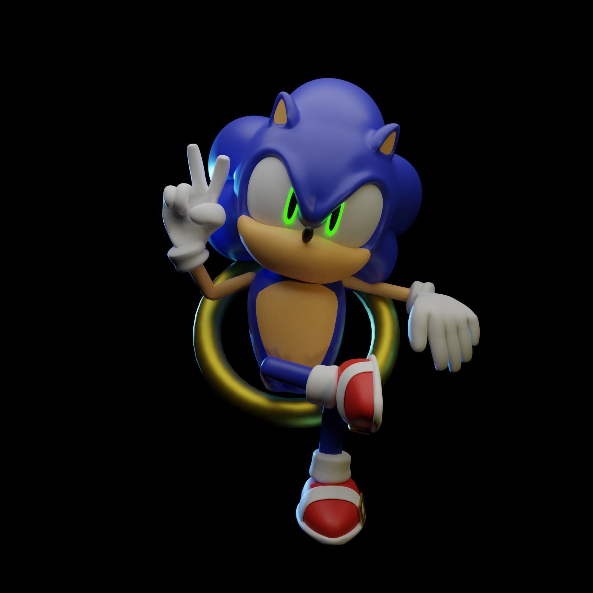 Sonic the Hedgehog 3D model_6