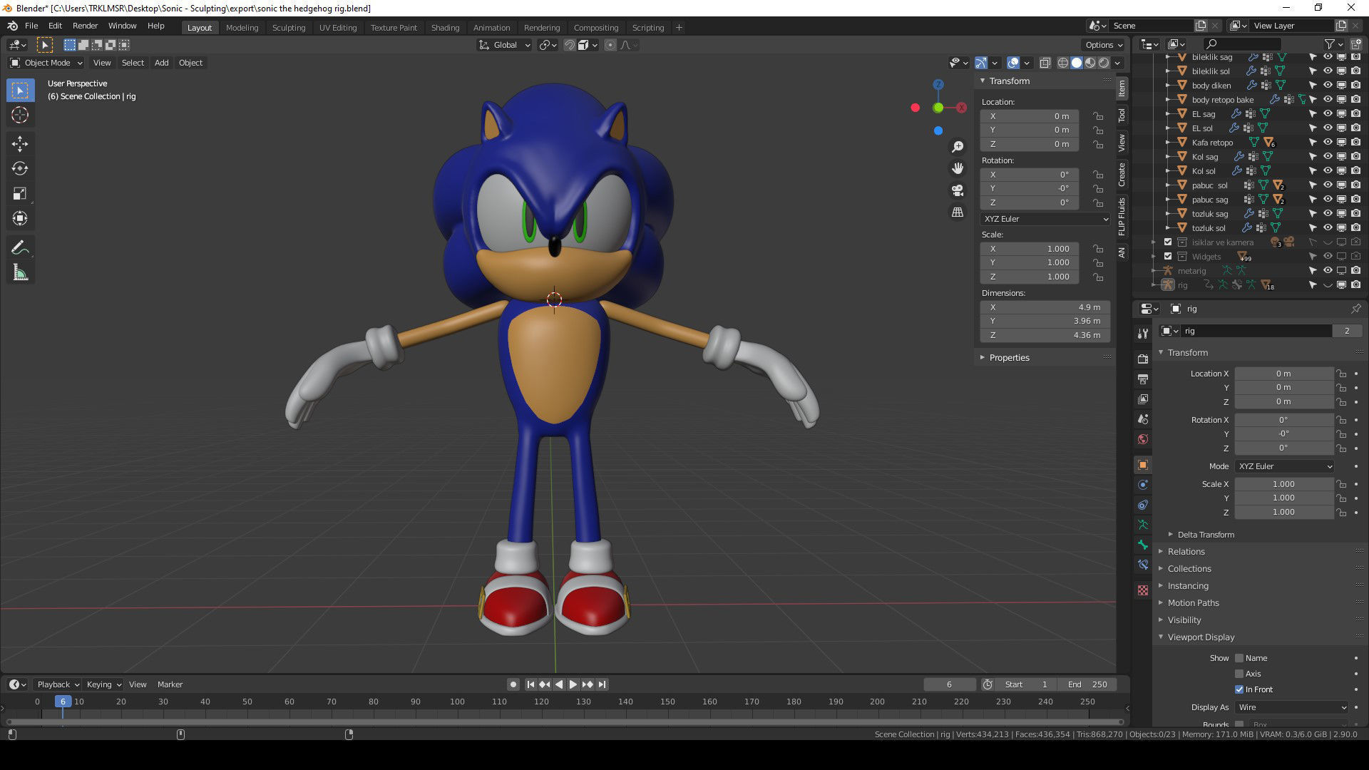 Sonic the Hedgehog 3D model_8