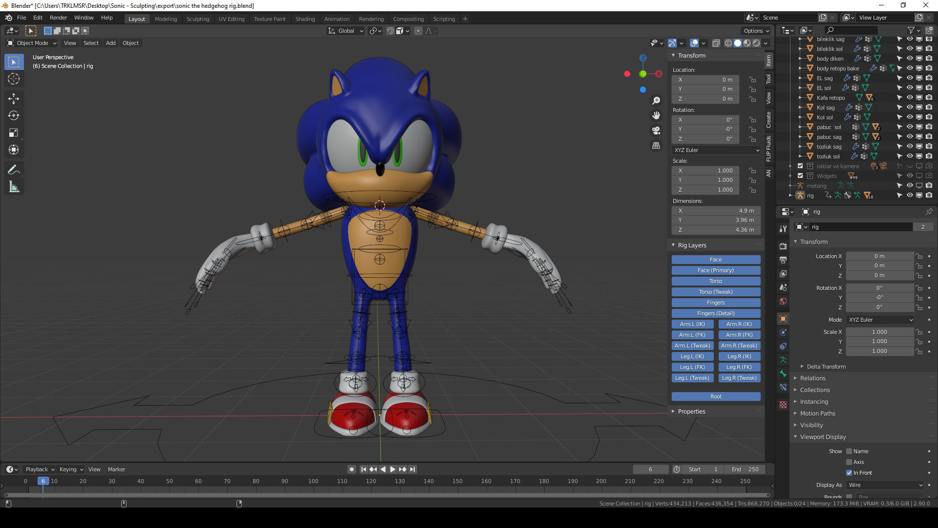 Sonic the Hedgehog 3D model_9