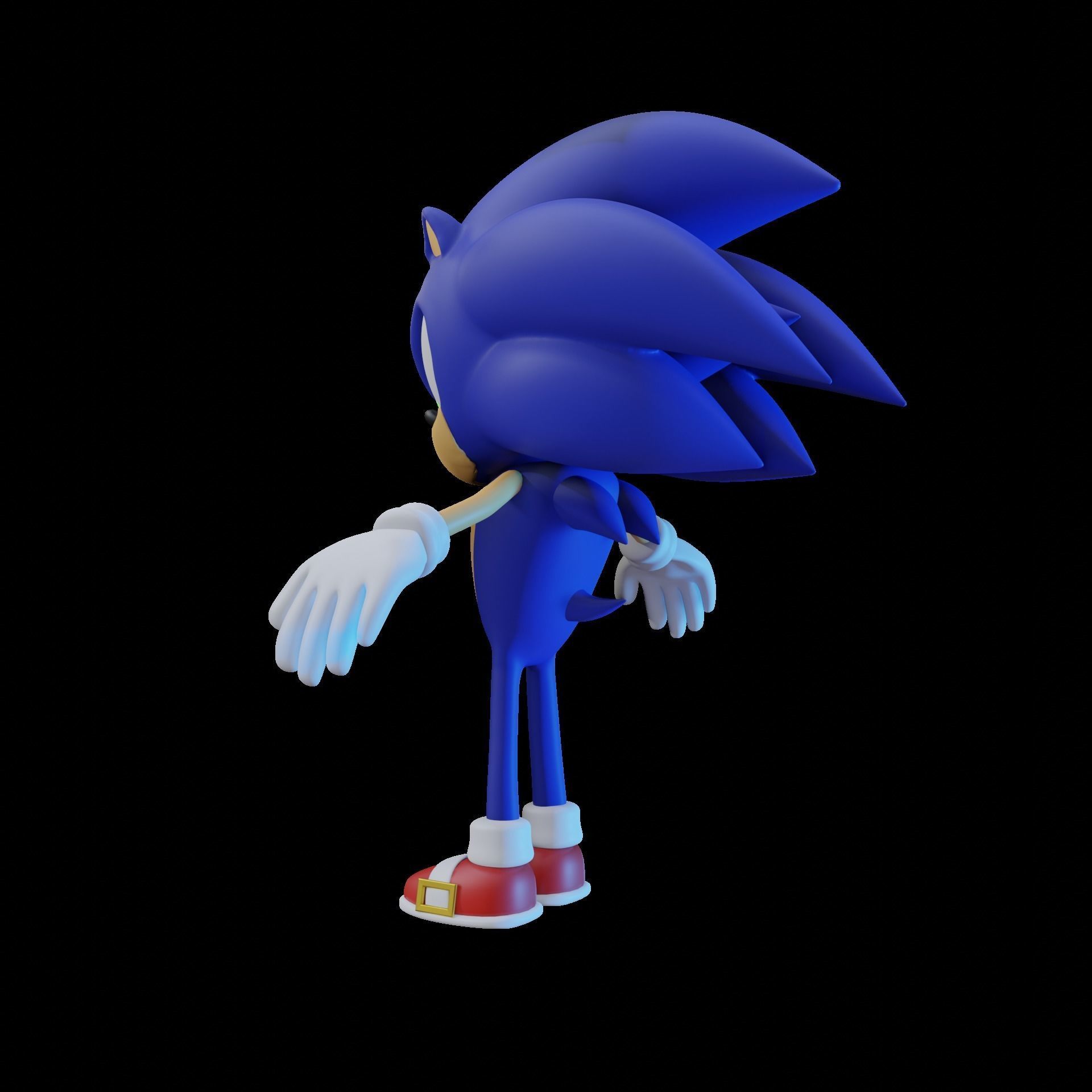 Sonic the Hedgehog 3D model_4