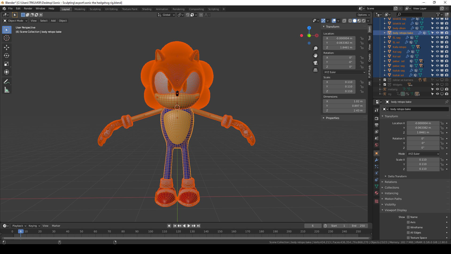 Sonic the Hedgehog 3D model_15