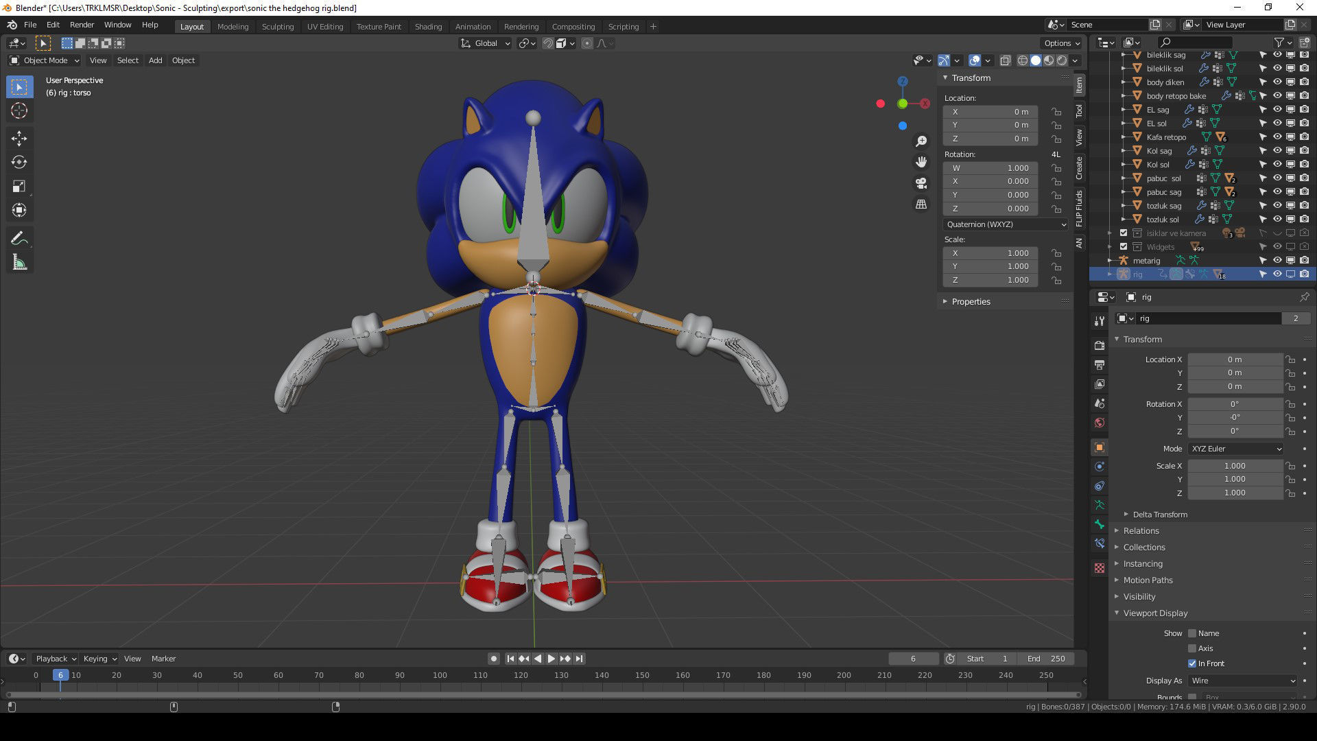 Sonic the Hedgehog 3D model_11