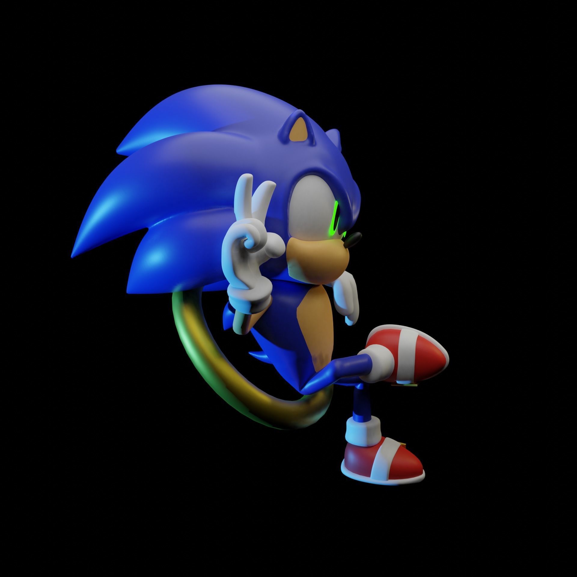 Sonic the Hedgehog 3D model_7