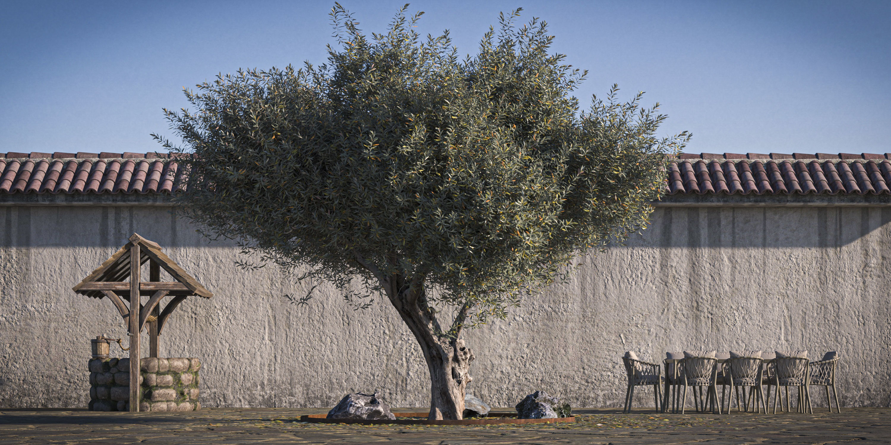 Olive Tree 03 RETOPO  3D model_2