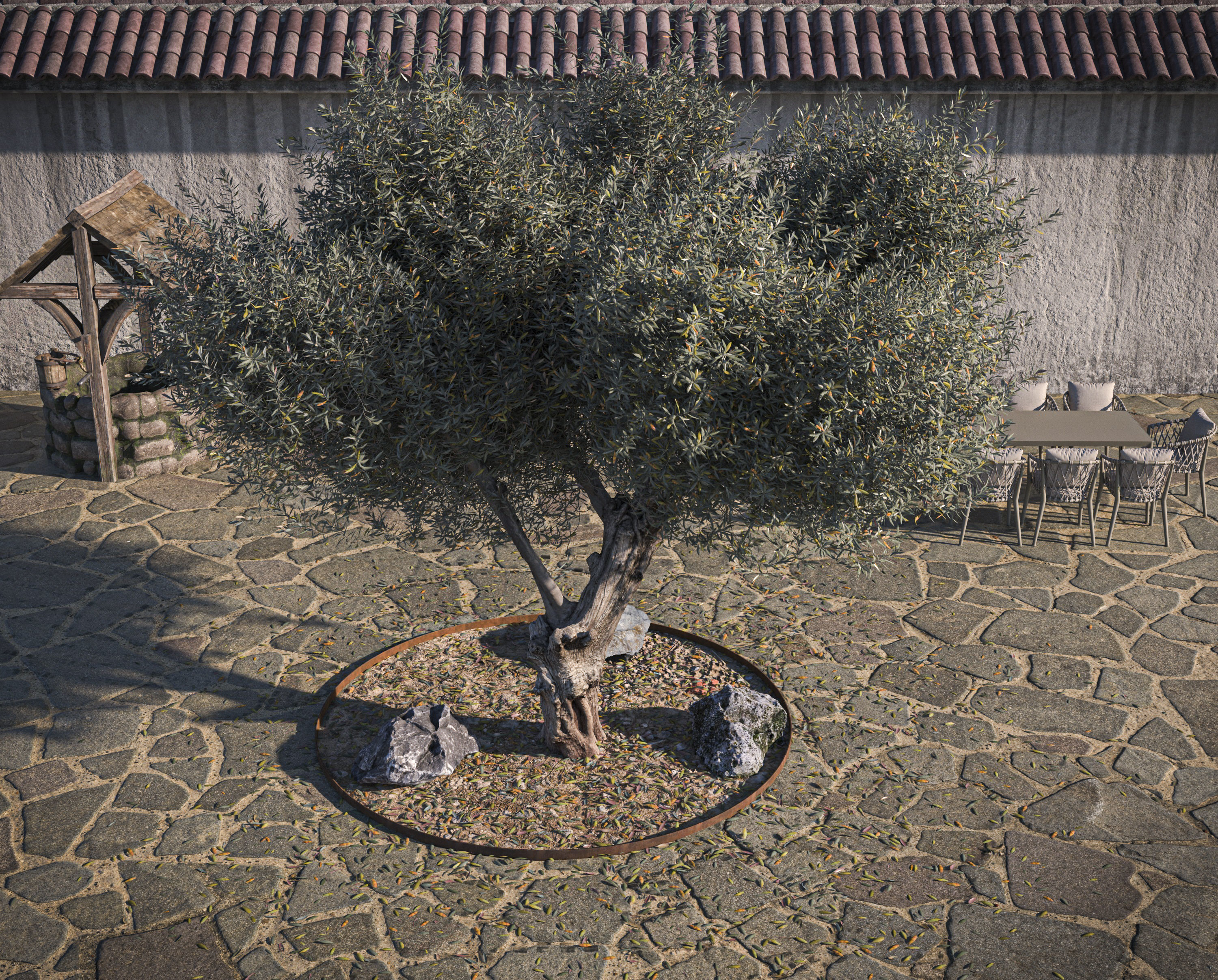 Olive Tree 03 RETOPO  3D model_5