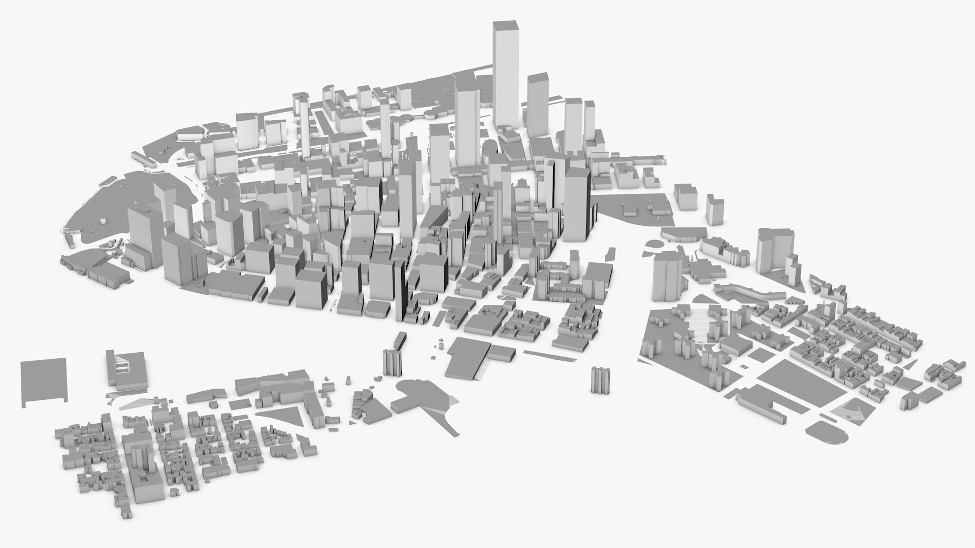 New York City Low-poly 3D model_1