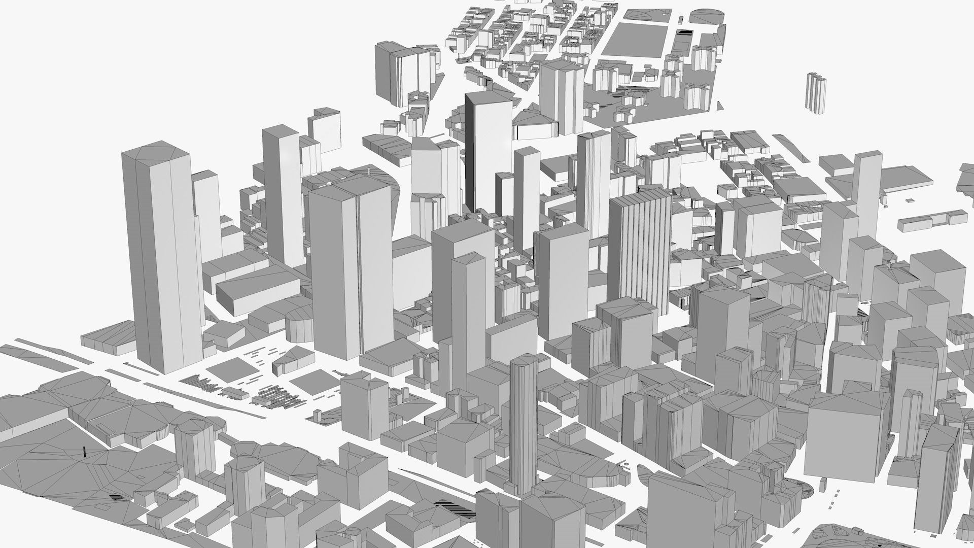 New York City Low-poly 3D model_7