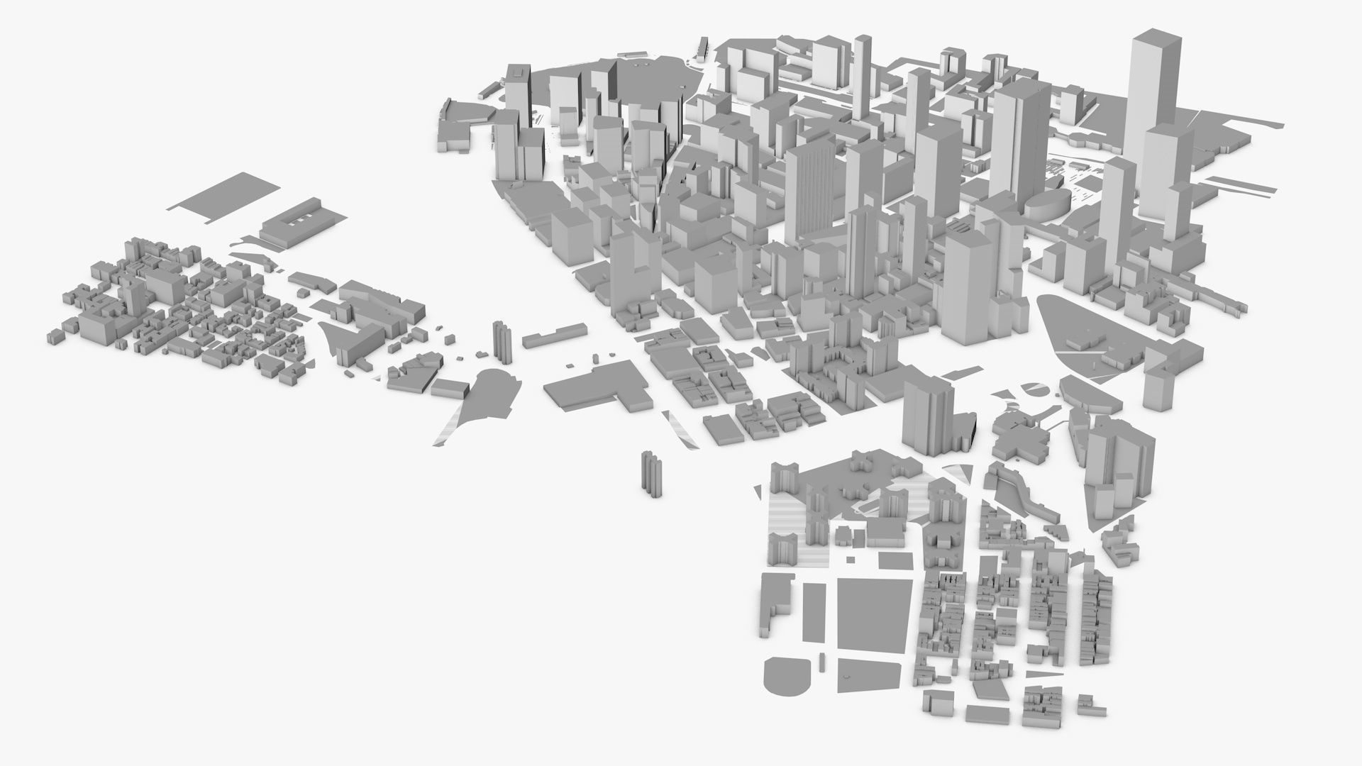 New York City Low-poly 3D model_2